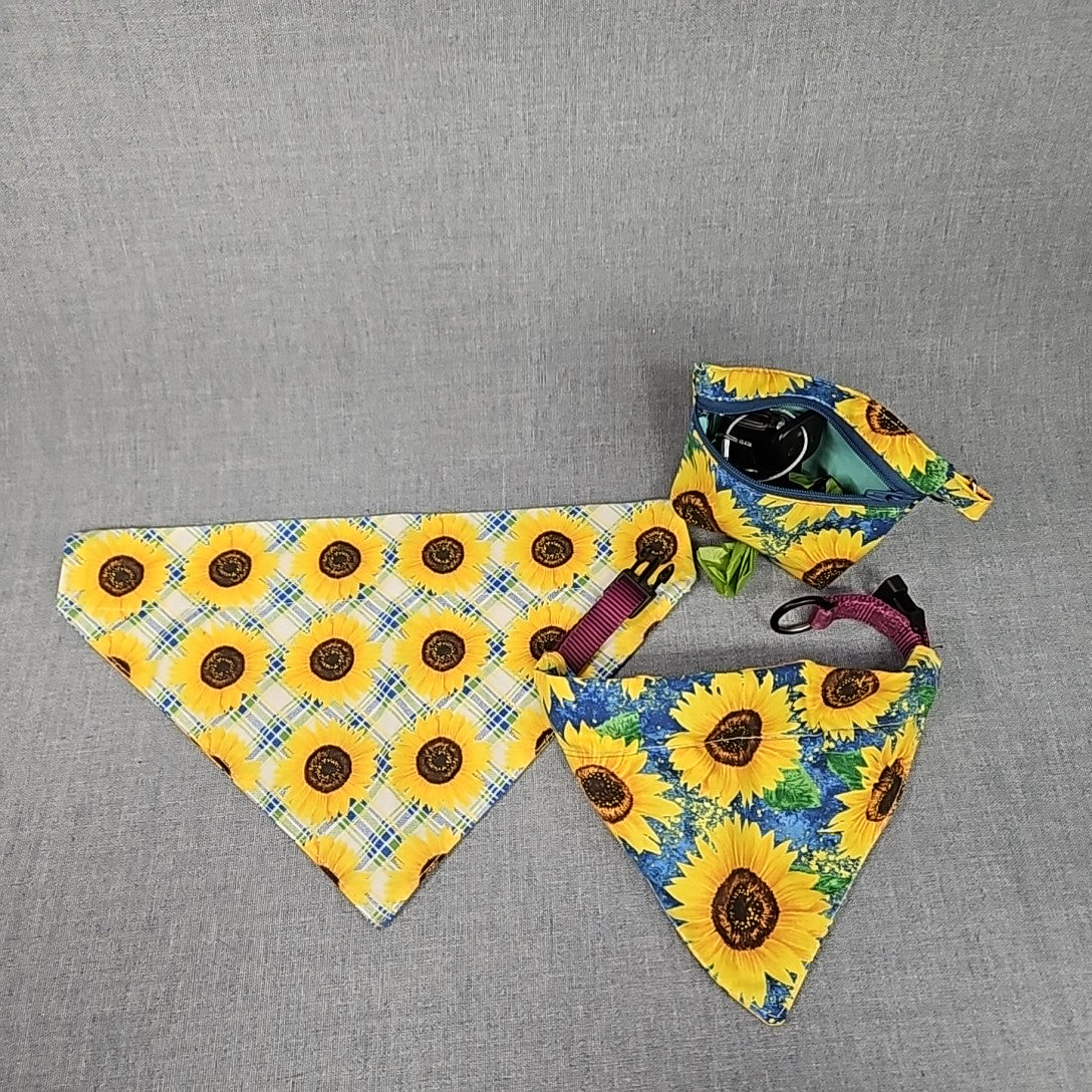 Dog Bandana & Potty bag pouch