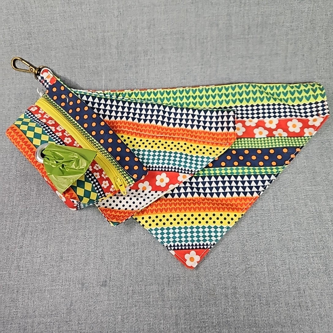 Dog Bandana & Potty bag pouch