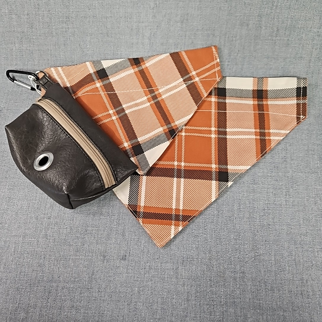 Dog Bandana & Potty bag pouch