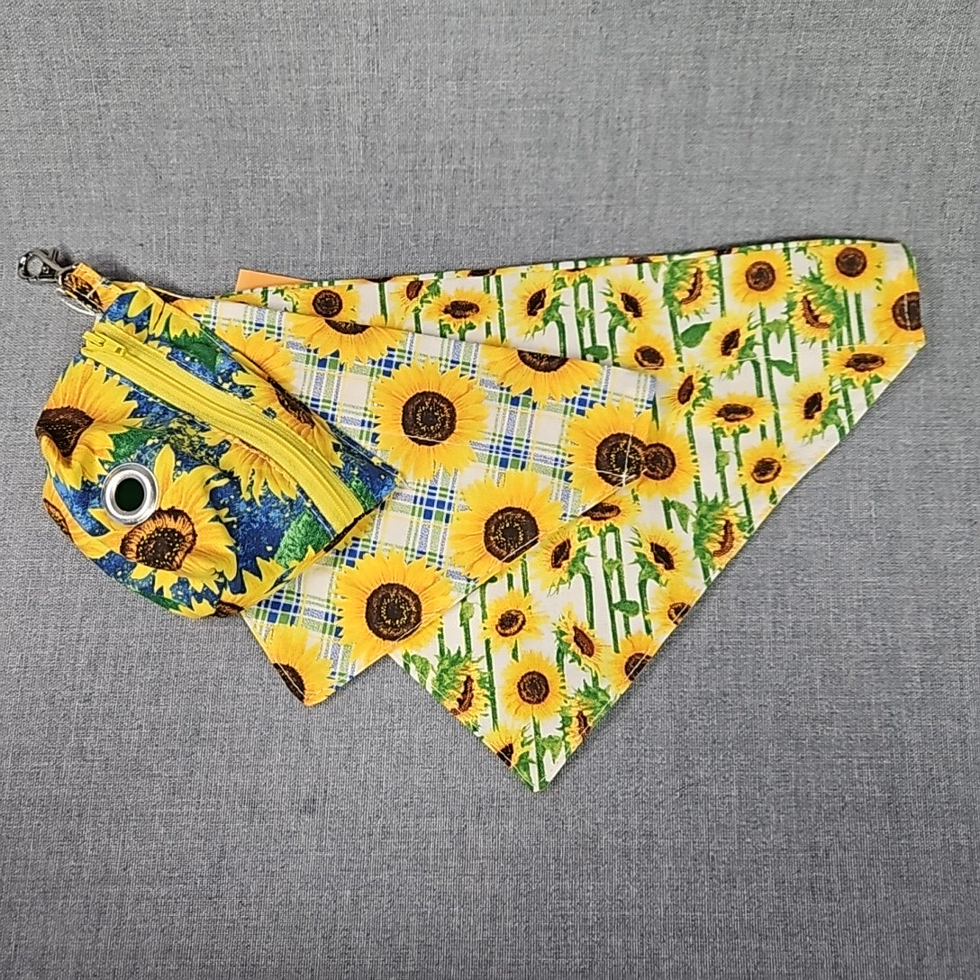 Dog Bandana & Potty bag pouch